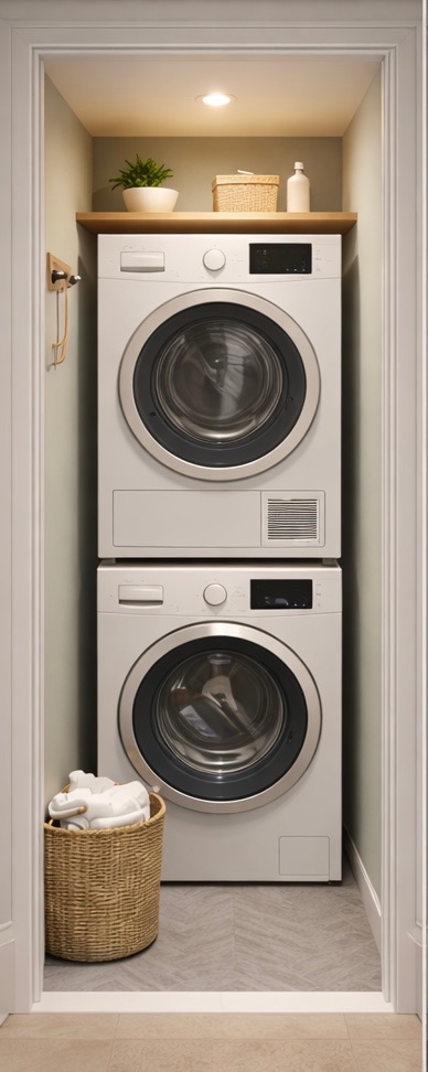 Buanderie avec lave-linge et sèche-linge